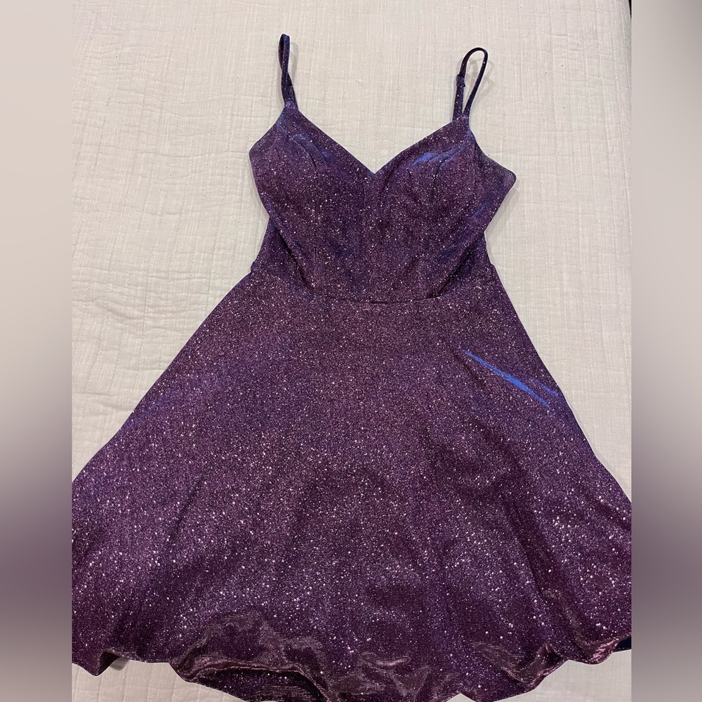 Sparkly dark purple dress